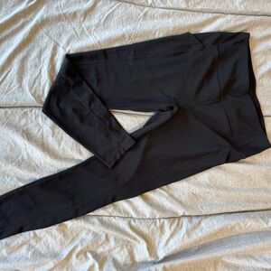 32 Degrees Black Ribbed Leggings